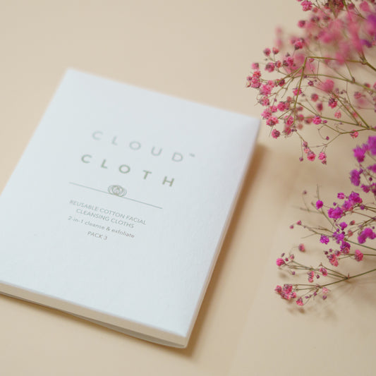CloudCloth 100% Organic Cotton Dual-Sided Cloth Wipes - 3 Pack / Single Pack